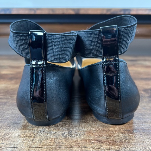 Jessica Simpson Ballet Flat Leather Shoes Stretch Ankle Strap Mandalaye Womens 7 - Picture 4 of 10
